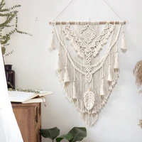 homestay hotel decoration pendant handmade cotton rope woven tapestry simple art home furnishing mural background pendant