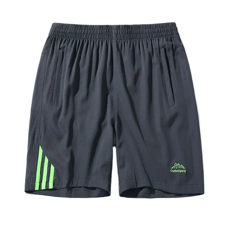 

2022 Shorts Men's Summer Korean Version Trend Loose Plus Fertilizer Big Size Beach Pants Summer Thin Casual Five-point Pants