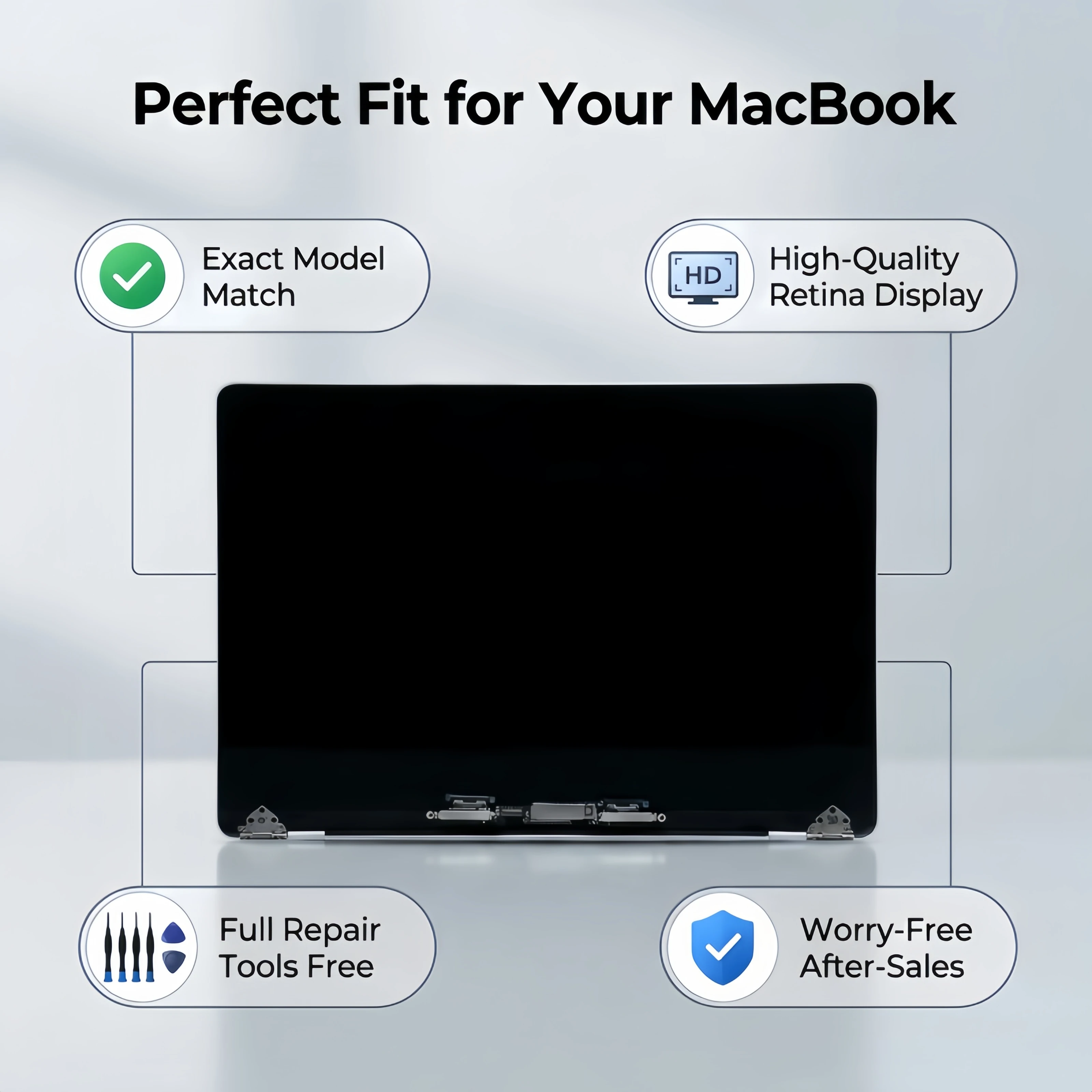 Фото ЖК-панель для MacBook A2918 A1706 A1707 A1708 A1989 A1990 A2159 A2251 A2289 A2141 A2338 A2442 A2485 A2681 A2779 A2780 №4