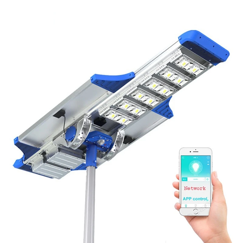 

2021 новый дизайн, умное решение для городского освещения, интеллектуальная сеть, светодиодные уличные фонари на солнечной батарее с управлением через приложение