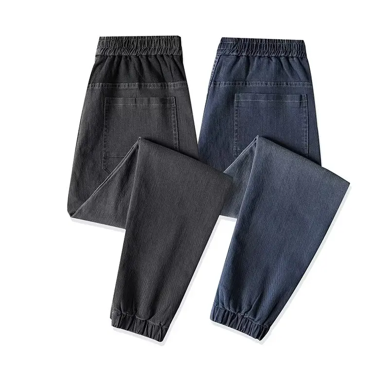 Jeans for Men 2021 Korean Fashion Streetwear Harajuku Men's Casual Pants Patchwork Denim Trousers Hip Hop Men's Clothing