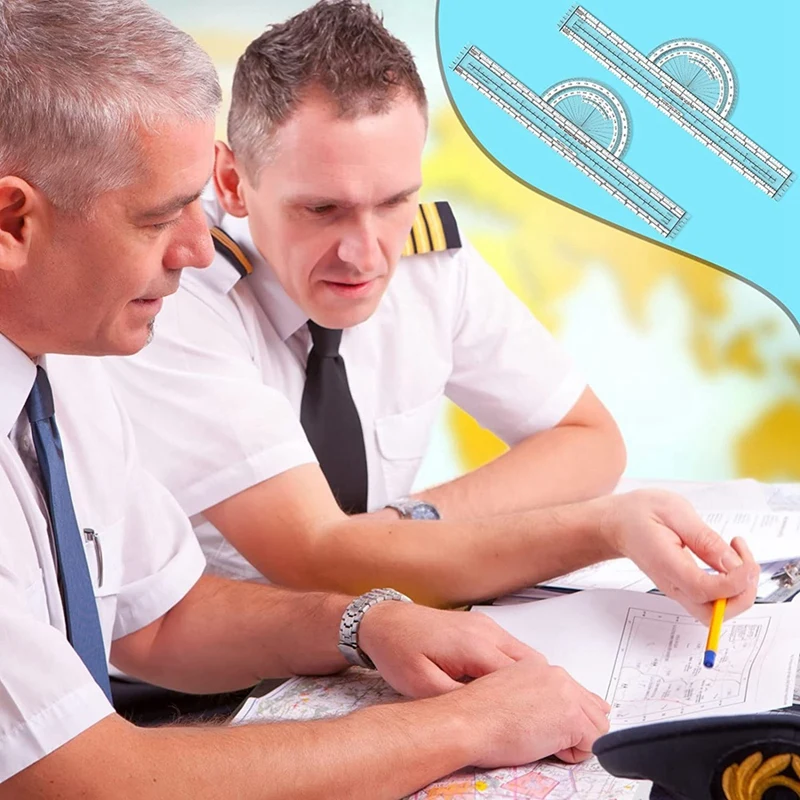 2-пакетный плоттер инструмент для плотков авиационный WAC диаграммы воздушной