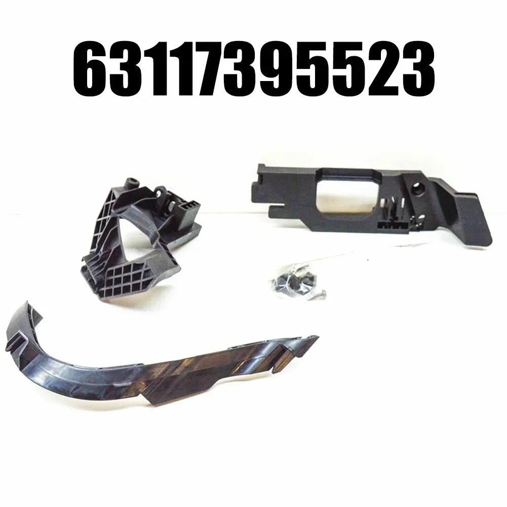 Новейший 1 шт. черный ABS передний левый кронштейн для фар BMW X6 OEM номер 63117395523