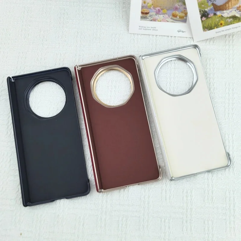 Фото BANERYPAK Роскошный чехол-подставка из полиуретановой кожи для Honor Magic V6, противоударная задняя крышка MagicV6 PNM-N49, тонкий защитный чехол для объектива №5
