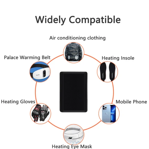 10000 мАч Power Bank 12 В постоянного тока портативное зарядное устройство Powerbank для iPhone Samsung Xiaomi крутой жилет с подогревом куртка внешний аккумулятор