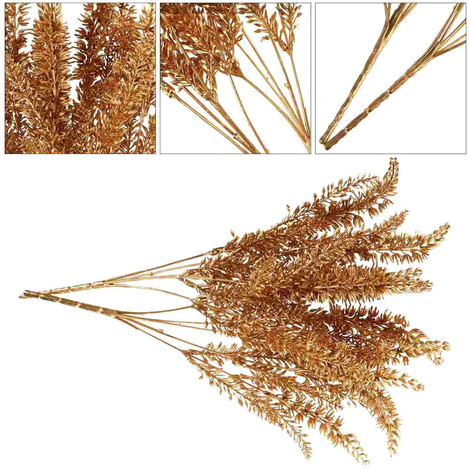 

Christmas Leaves Leaf Artificial Stem Picks Decoration Branches Holiday Floral Autumn Harvest Stems Fall Spray Golden