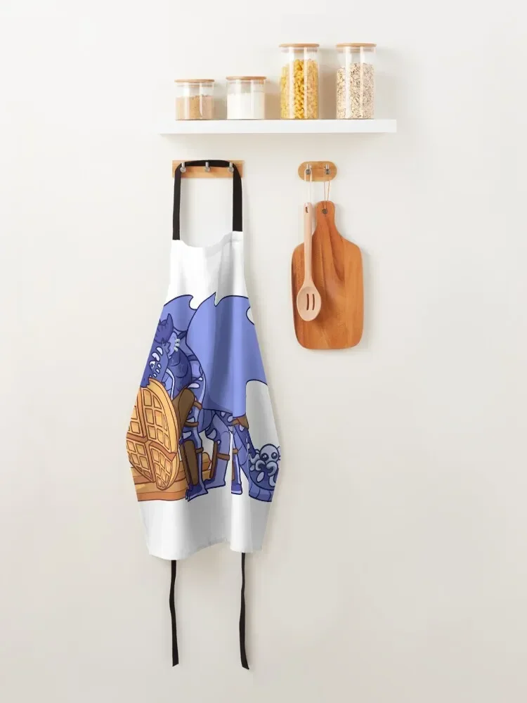 Фартук цвета индиго с вафлями. Новинки для кухни и дома. Детская кухонная одежда.