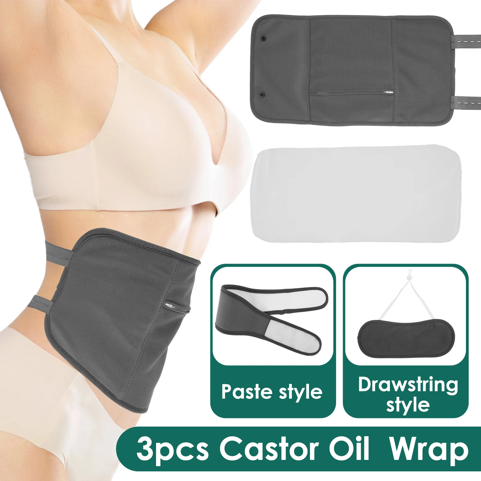 

3 шт., многоразовые масляные подушечки для шеи, с регулируемыми подушечками