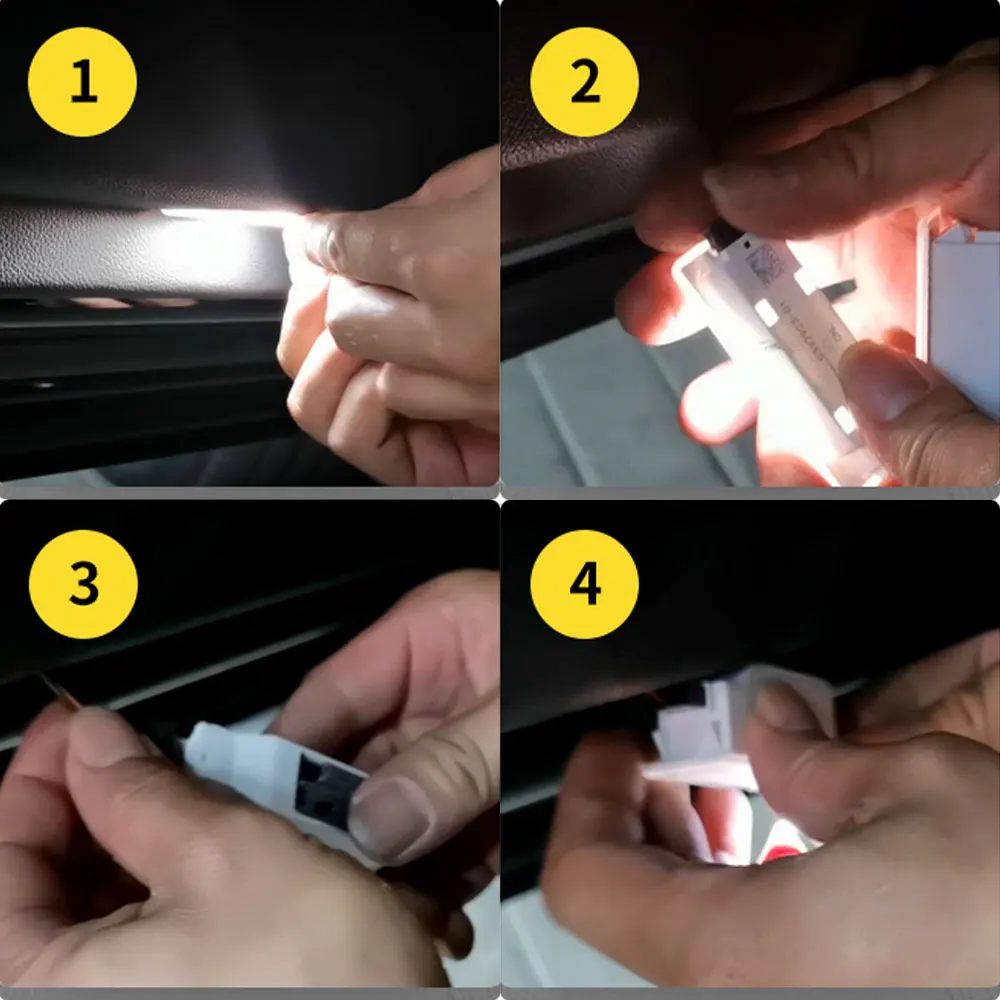 2 шт. Автомобильные светодиодные лампы для дверей BMW E90 E92 M3 E60 E61 E65 F01 F02 F10 F30 F48 G30 G38 X1