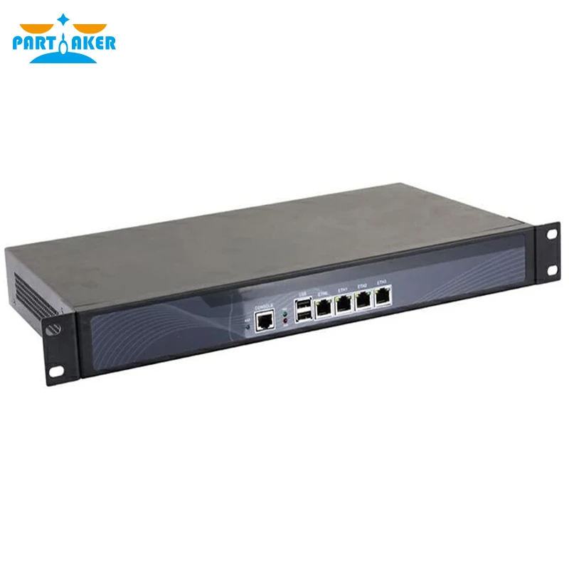 Сетевой экран 1U с креплением в стойку VPN Intel Celeron Quad Core J4125 AES-NI 4 x I225-V 2 5 GbE сетевое