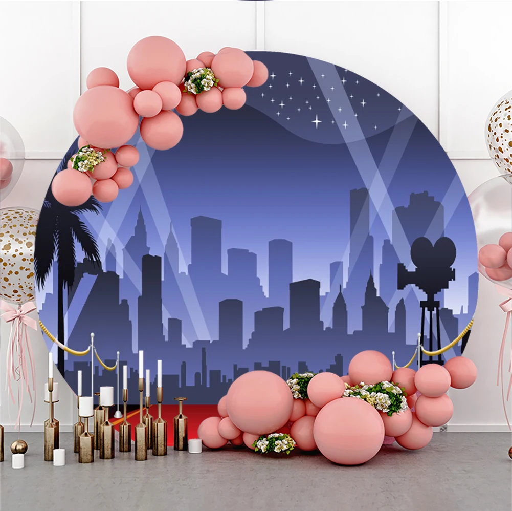 

Фон для фотосъемки с изображением круга на выпускной