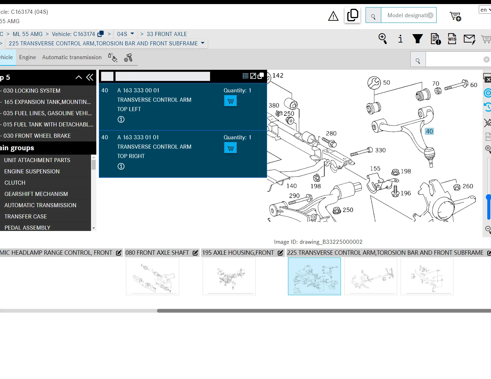 Для Mercedes Benz A 1633330101 Подвеска и направление рулевого управления поворотным