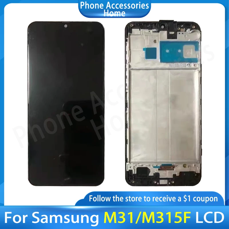 

100% протестированный ЖК-дисплей для Samsung Galaxy M31 M315 M315F сенсорный экран дигитайзер в сборе для Samsung M315 M315F/DS ЖК-дисплей
