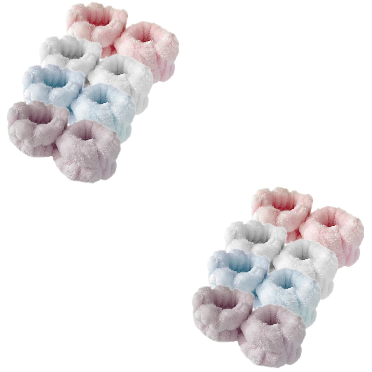 

8 Pairs of Wrist Wash Bands Girl Washing Wristbands Facial Washing Wristbands