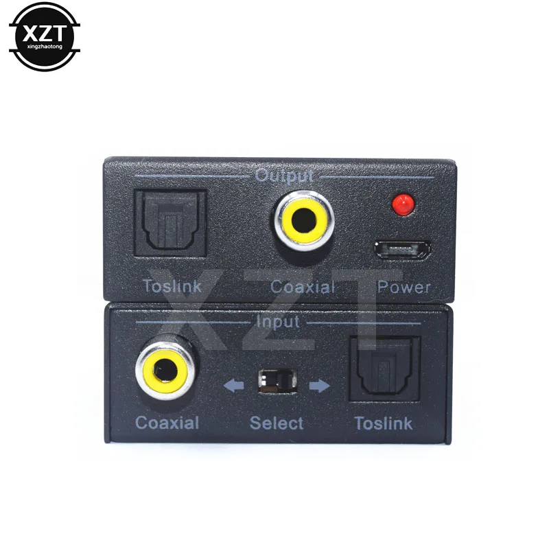 Цифровой коаксиальный Toslink 3 5 мм оптический в аналоговый L/R RCA аудиоконвертер