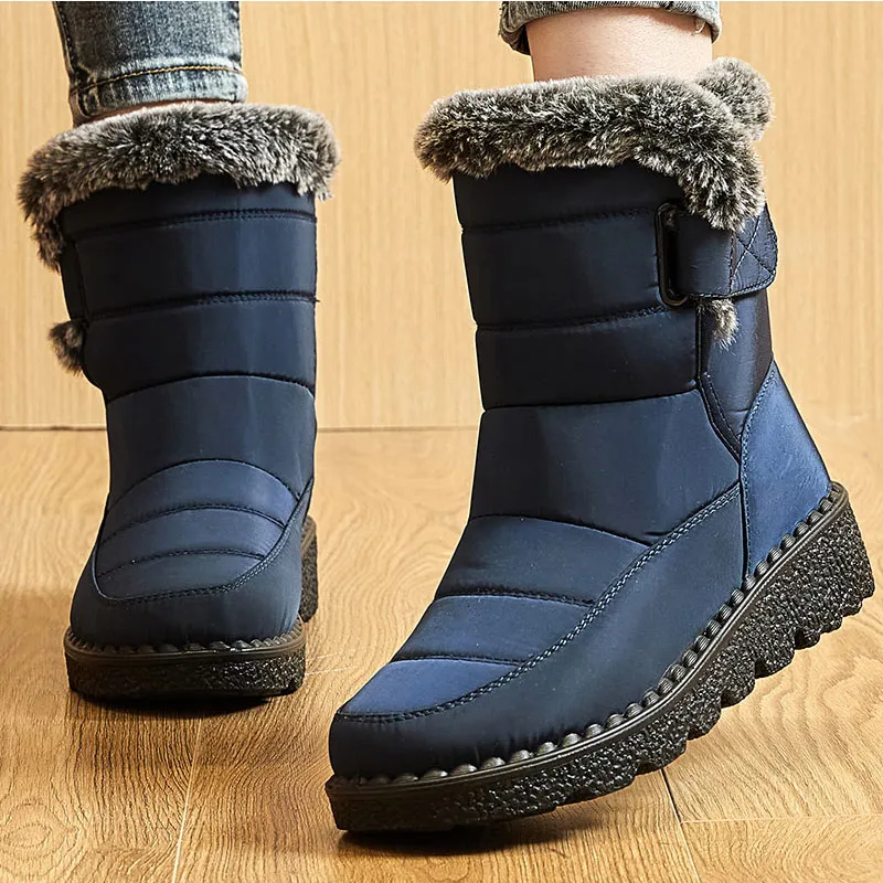 Women Boots Women Snow Boots With Heels Winter Shoes Women 2023 New In Luxury Designer Botte Femme Platform Winter Boots Female