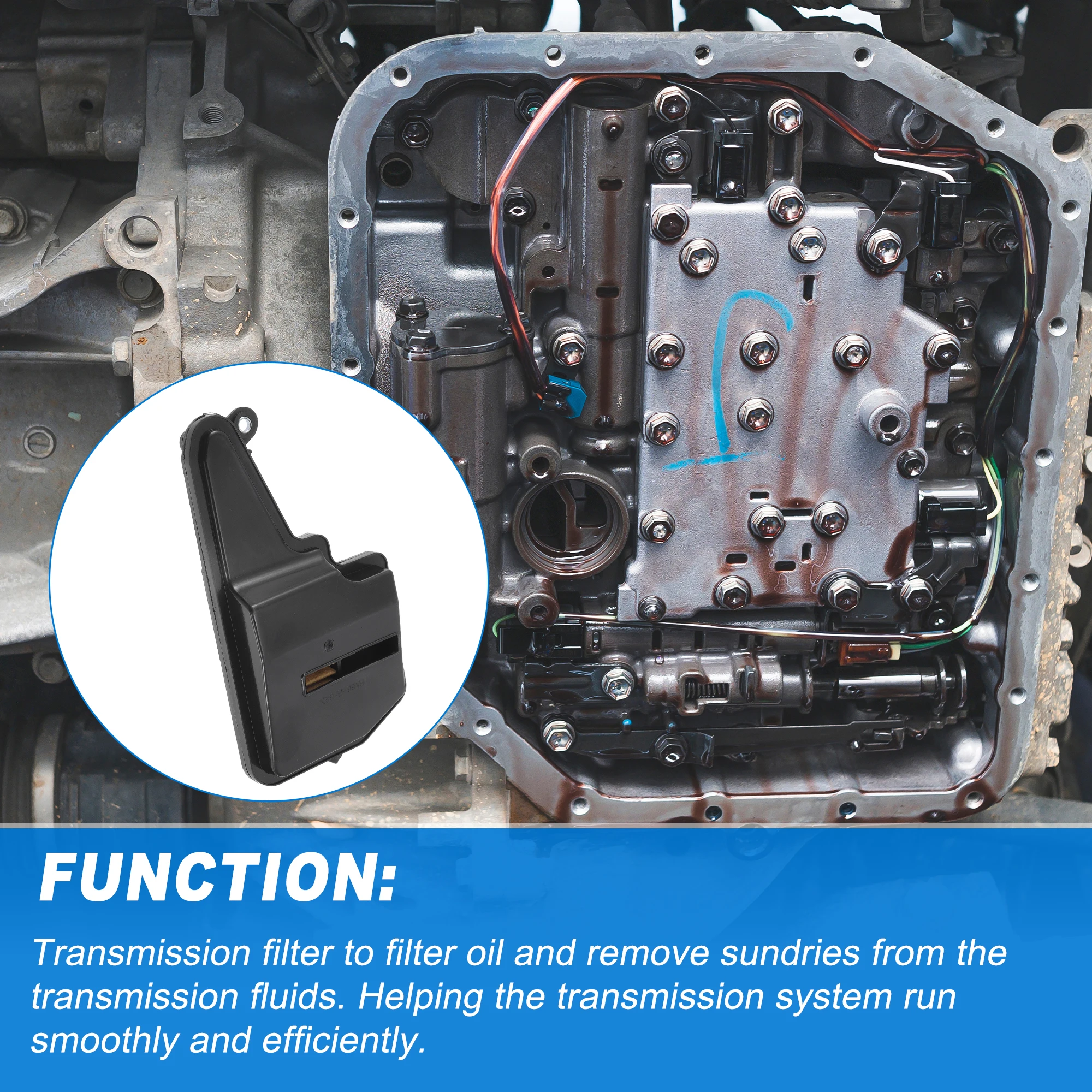 UXCELL FW6A-EL Фильтр автоматической коробки передач Масляный поддон подходит для Mazda 3