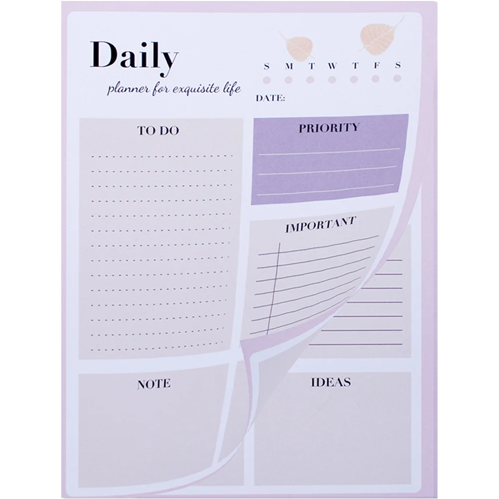 

Pad Planner Memo Daily Day Organizers Personal Manual Management Time Work Everyday Students Writing List Shopping Task Scratch