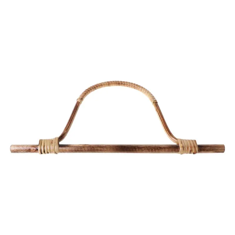 

Bamboo Rattan Purse Hanger Bag Handle DIY Handbag Replacement Accessories