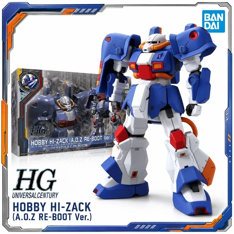 Фото Оригинальная фигурка Bandai HG 1/144 Hobby Hi-Zack AOZ RE-BOOT Version Gundam, аниме-коллекционная сборная модель, игрушка, подарок. №1