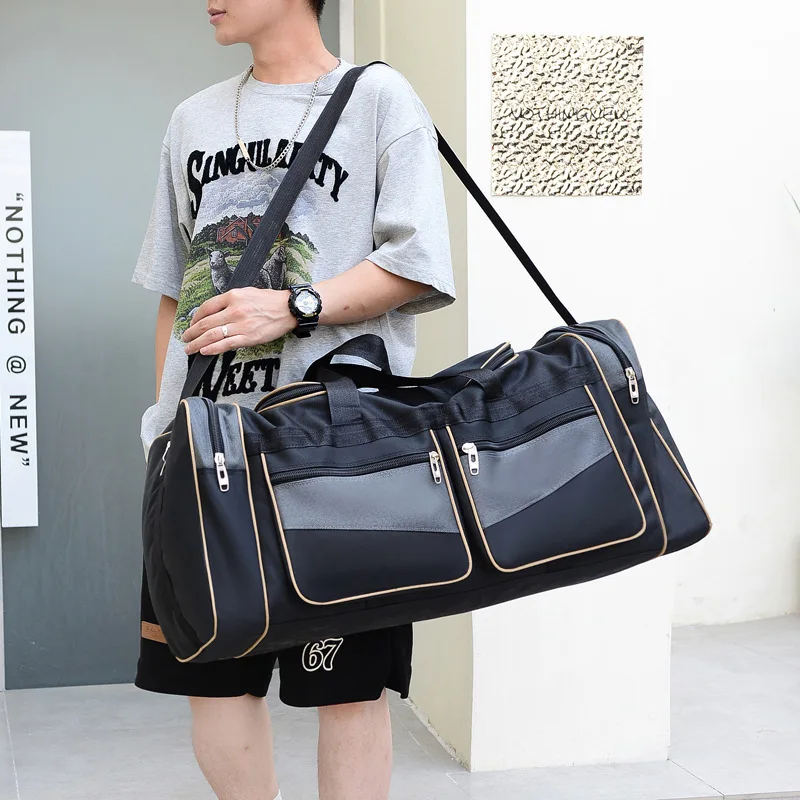 Luggage Bag Large Capacity Messenger Bag Leisure Travel Bag Short Trip Folding Bag Gym Handbags Carry on Luggage Bag for Men
