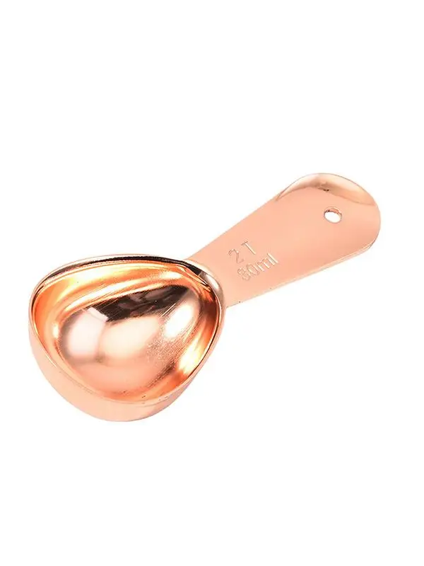 

Rose Gold Stainless Steel Coffee Scoops Measuring Spoons For Tea Coffee 1 Tbsp Or 2 Tbsp For Kitchen Measure Tools For Seasoning