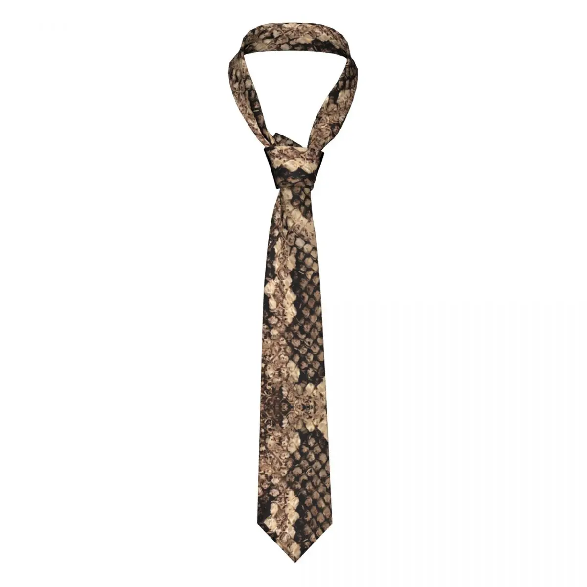 

Vintage Snakeskin Tie Animal Print Shirt Printed Neck Ties Office 8CM Accessories For Men Cravat