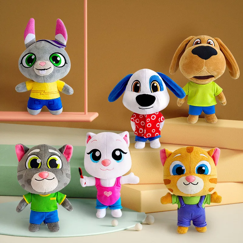 Игрушка плюшевая Кот и друзья 18 см 6 шт.