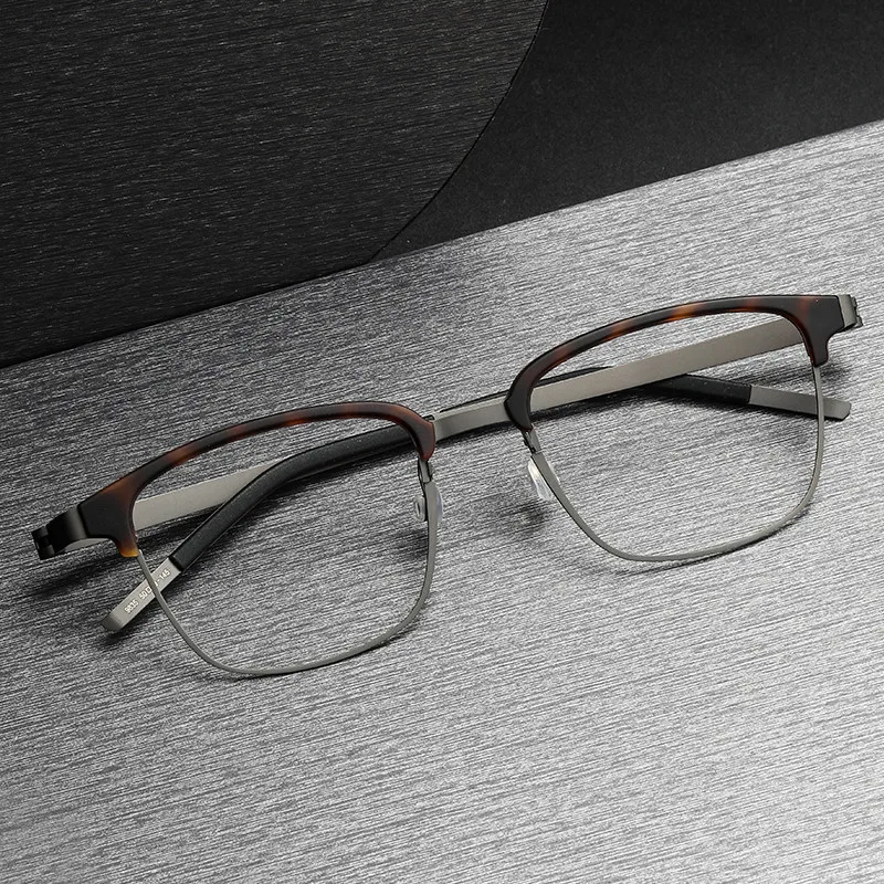 

Screw-free full-frame myopia glasses frame 9835 retro full-frame men's handmade fashion tr optical glasses frame