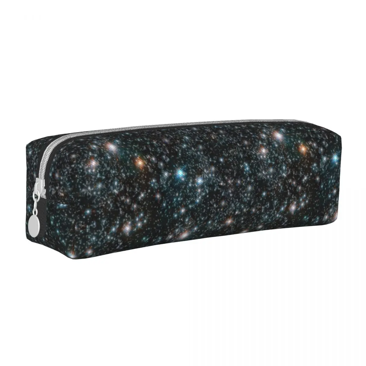 

Galaxy Stars Square Pencil Case Stars Cosmic Outer Space Universe Black For Teens Leather Pencil Box Back to School Pen Bags