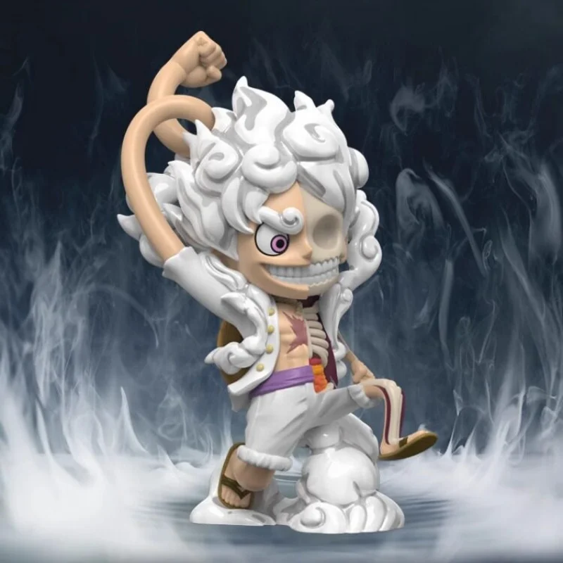Фото Коллекционная фигурка MightyJaxx Monkey D. Luffy в форме Ники (One Piece), официальная лицензированная, с частичным скелетом, для взрослых коллекционеров №1