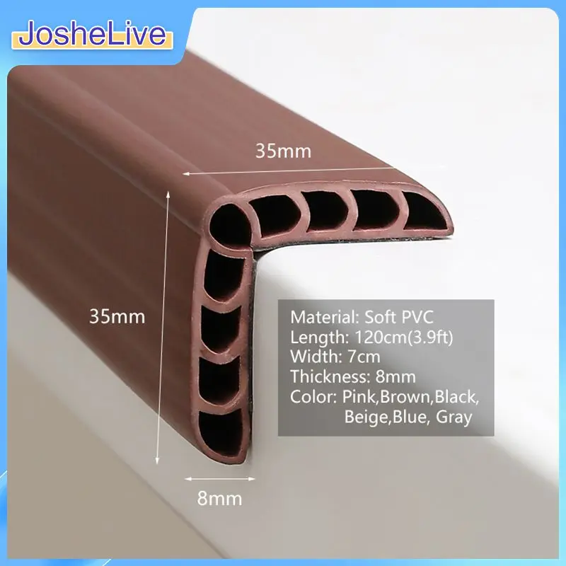 

1.2m Baby Safety Bumper Strip Soft PVC Table Desk Furniture Edge Guard Strip Corner Protector For Children Safety Care
