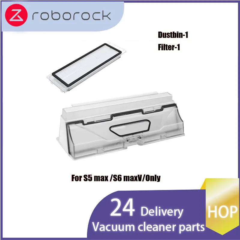 

for Roborock S5 MAX S6 MaxV PURE New Dust Box Vacuum Cleaner Robotic Parts Robot Dustbin Box with Filter Accessroies