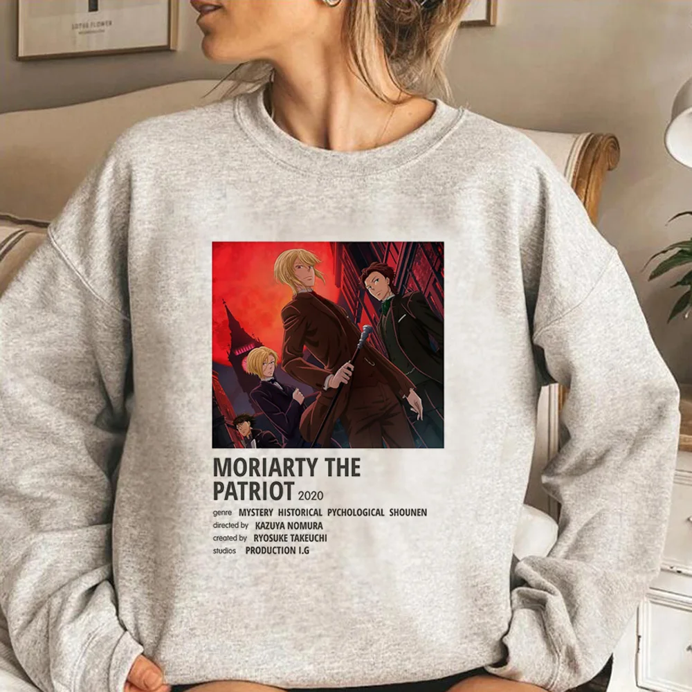 

Толстовки Moriarty the Patriot, женский зимний спортивный костюм с графическим рисунком, женская одежда с капюшоном в Корейском стиле