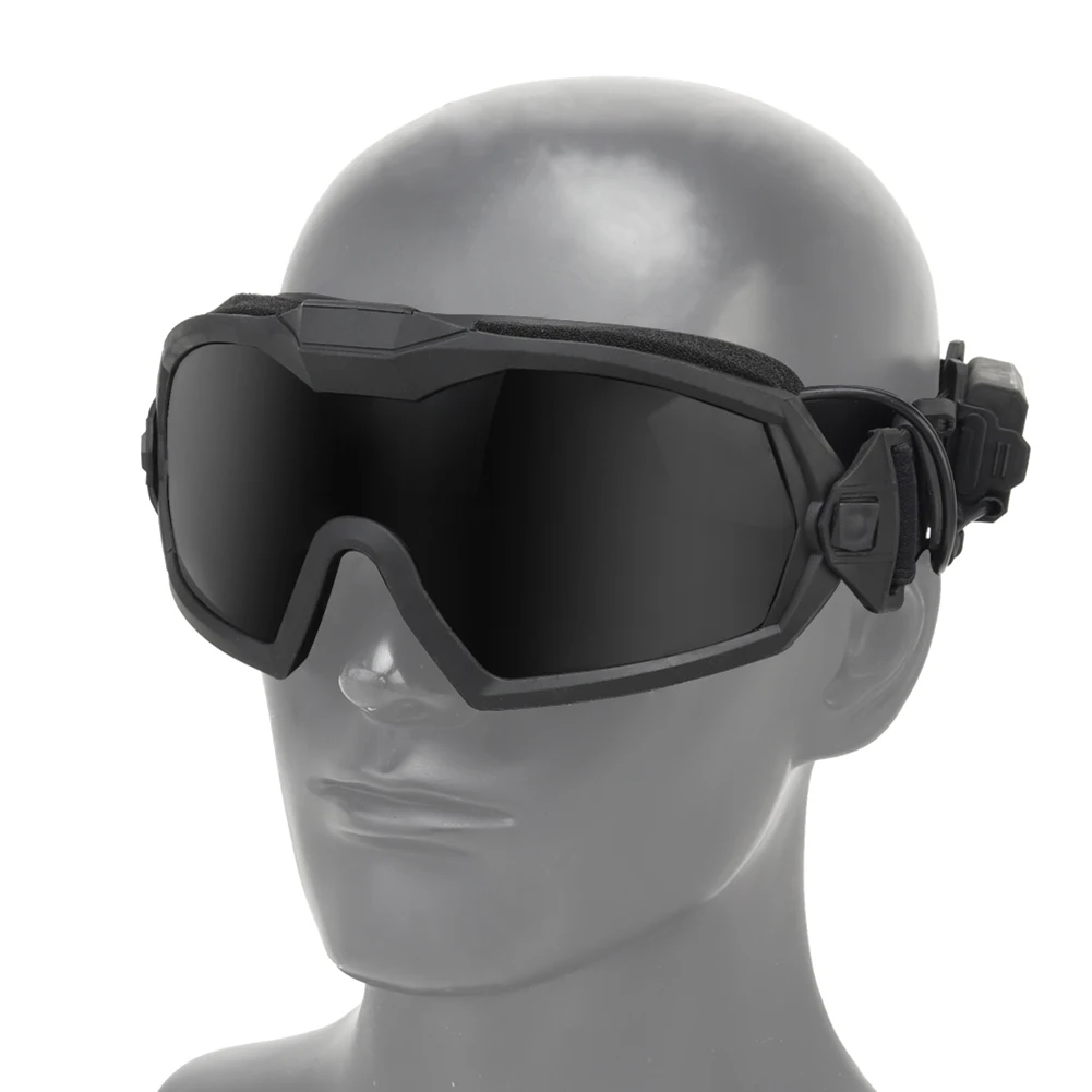 

Protective Goggles Transparent Lens Paintball Glasses with Micro Fan Scratch-resistant Eye Protection Safety Eyewear for Hunting