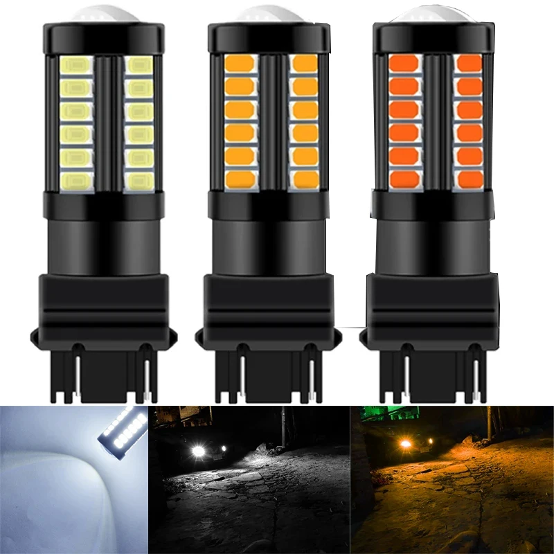 5730 33 Smd Led Bulb Car Rear Brake Lights Parking Yellow White Red