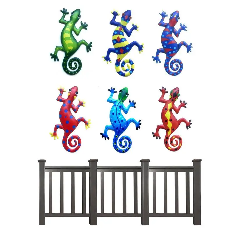 

Wall Decor Metal Art 6pcs Wall Metal Decor Garden Art Sculpture Crafts Statue Hanging Decoration Ornaments For Room