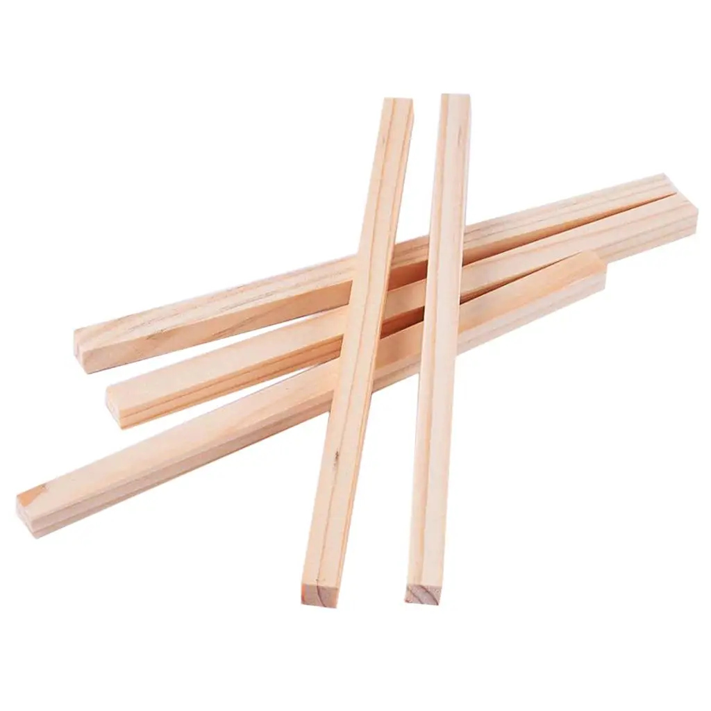 

5pcs 8x8x250mm Square Pine Wood Stick Airplane Boat Models DIY