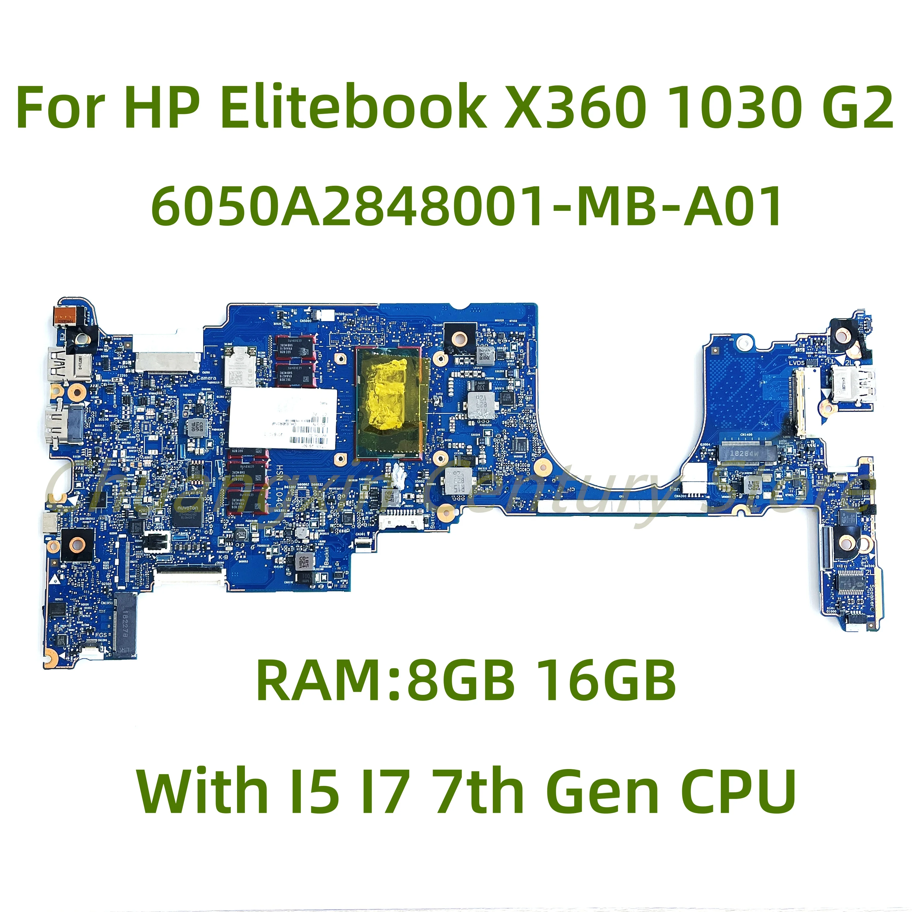 

Материнская плата для ноутбука HP Elitebook X360 1030 G2 6050A2848001-MB-A01 с процессором I5 I7 7-го поколения ОЗУ: 8 ГБ 16 ГБ 100% Протестировано полностью