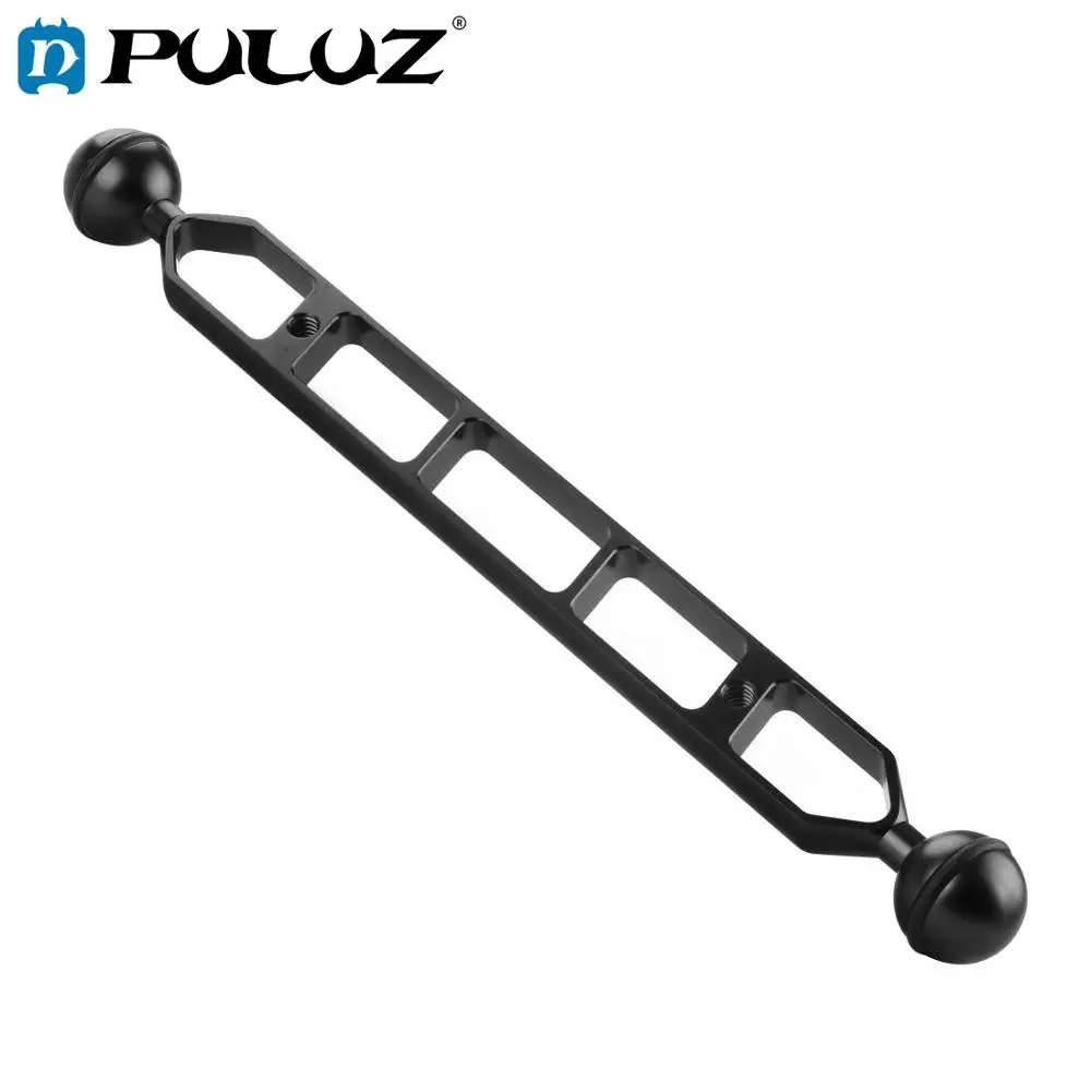 

PULUZ 11 inch 27.9cm Aluminum Alloy Diving Dual Balls Arm for Underwater Torch / Video Light, Ball Diameter: 1inch/2.54cm