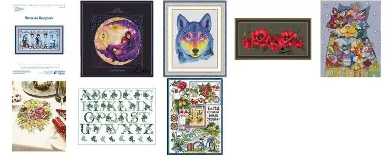 

WOLF Cross Stich Embroidery set Electronic drawing Cross Stich Needlework PDF by Email
