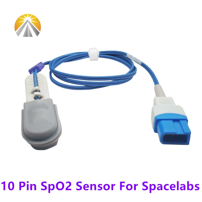 Датчик SpO2 10-контактный многоразовый для мониторов Spacelabs 90496, 1050, 90496, 90369 Ultraview (для взрослых, детей, новорожденных, ветеринарии, не Oxitech) (art.: 3920d4e4ce43d) - 3920d4e4ce43d