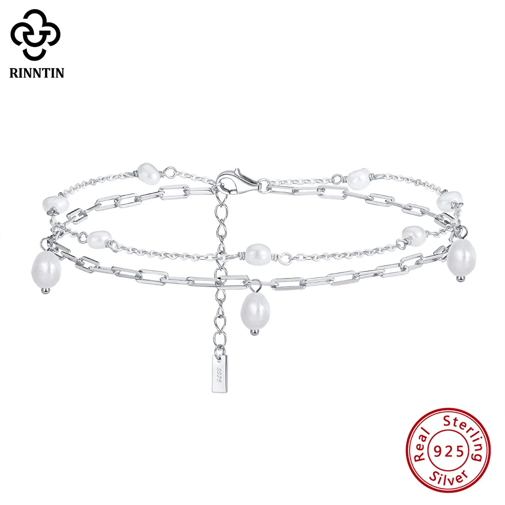 

Женский ножной браслет из серебра 925 пробы, с жемчугом