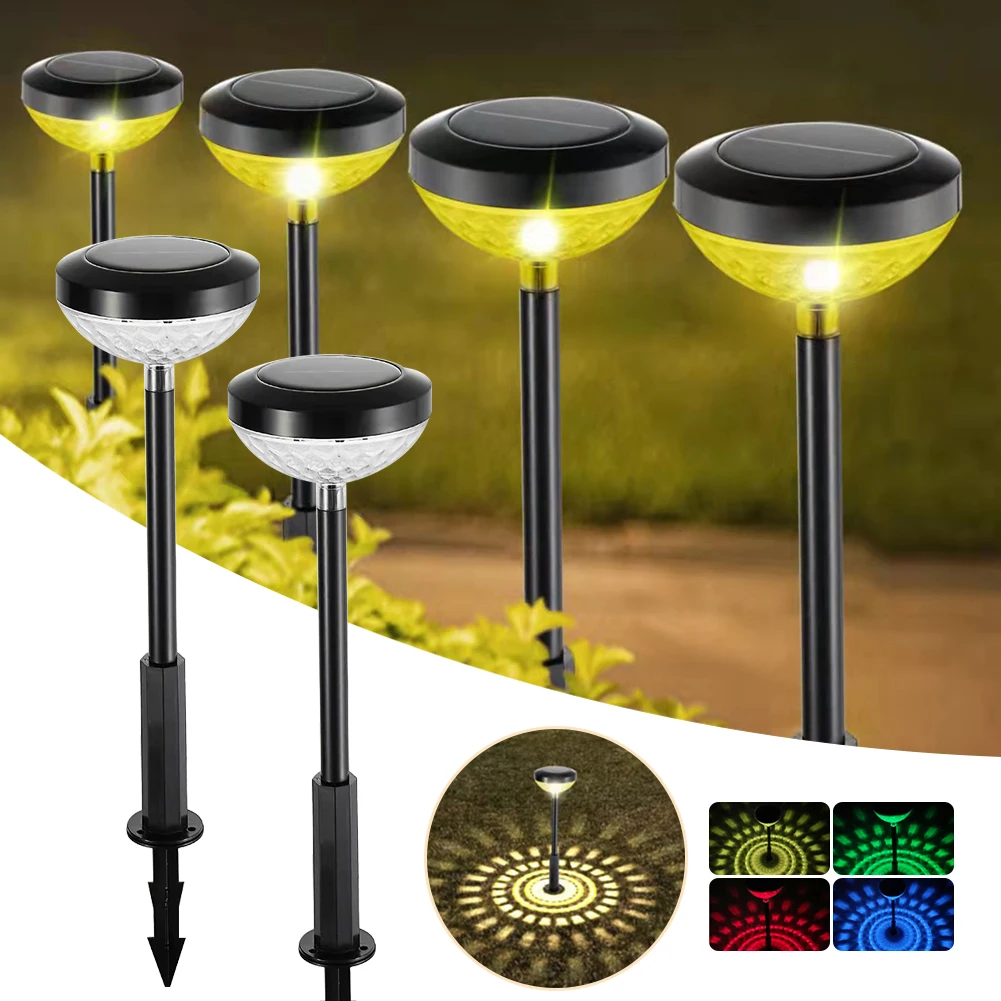 

New Solar Pathway Lights Outdoor Garden Lamp Waterproof Two-color Light Landscape Path Lights for Lawn Walkway Yard Decorative