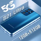 2022 S21 ультра Android смартфон 6800 мАч разблокированный телефон Android 10 24 Мп + 48 МП