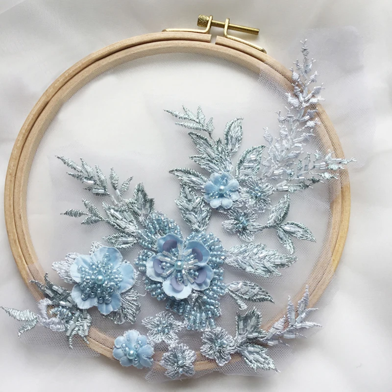 

1Pc Crystal Patch Sew On DIY Wedding Stones Rhinestone Patches Appliques Sewing For Headwear Costumes Decorations 25*16CM