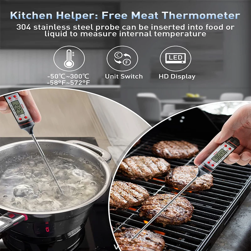 Инфракрасный лазерный термометр WENMEICE -50°C~1600°C пирометр бесконтактный цифровой