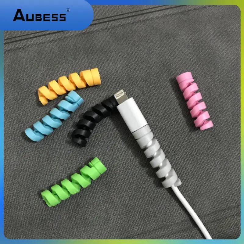

Cable Winder Clip Phone Charger Saver Universal Cable Holder Ties Plastic Charging Cable Protector Cable Organizer Portable