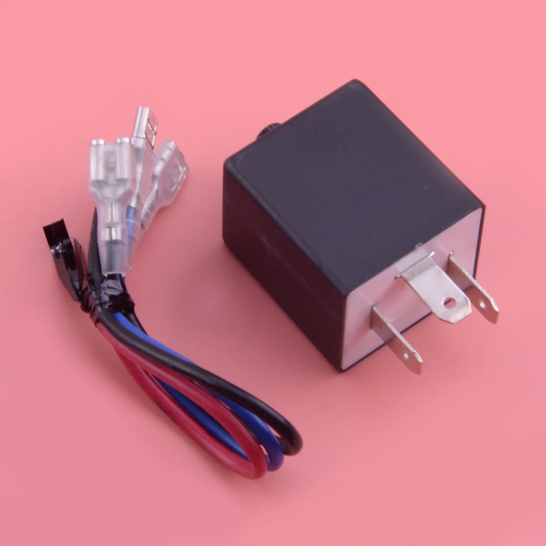 

0.02A-12A 0.1W-150W LED 3-pin Adjustable Flasher Relay Turn Signal Light Indicator Flash with Wire for 12V Motorcycle Car
