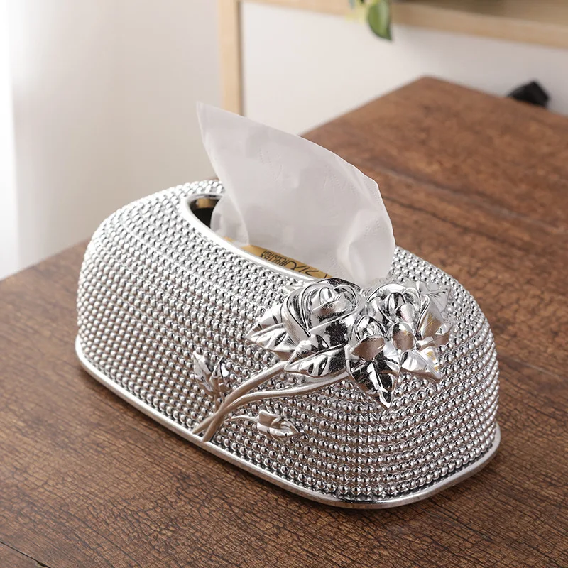 

2021 Fashion KTV Hotel Tissue Box Bar Napkin Box Creative Desktop Kitchen Pumping Tray European Acrylic Tissue Boxes